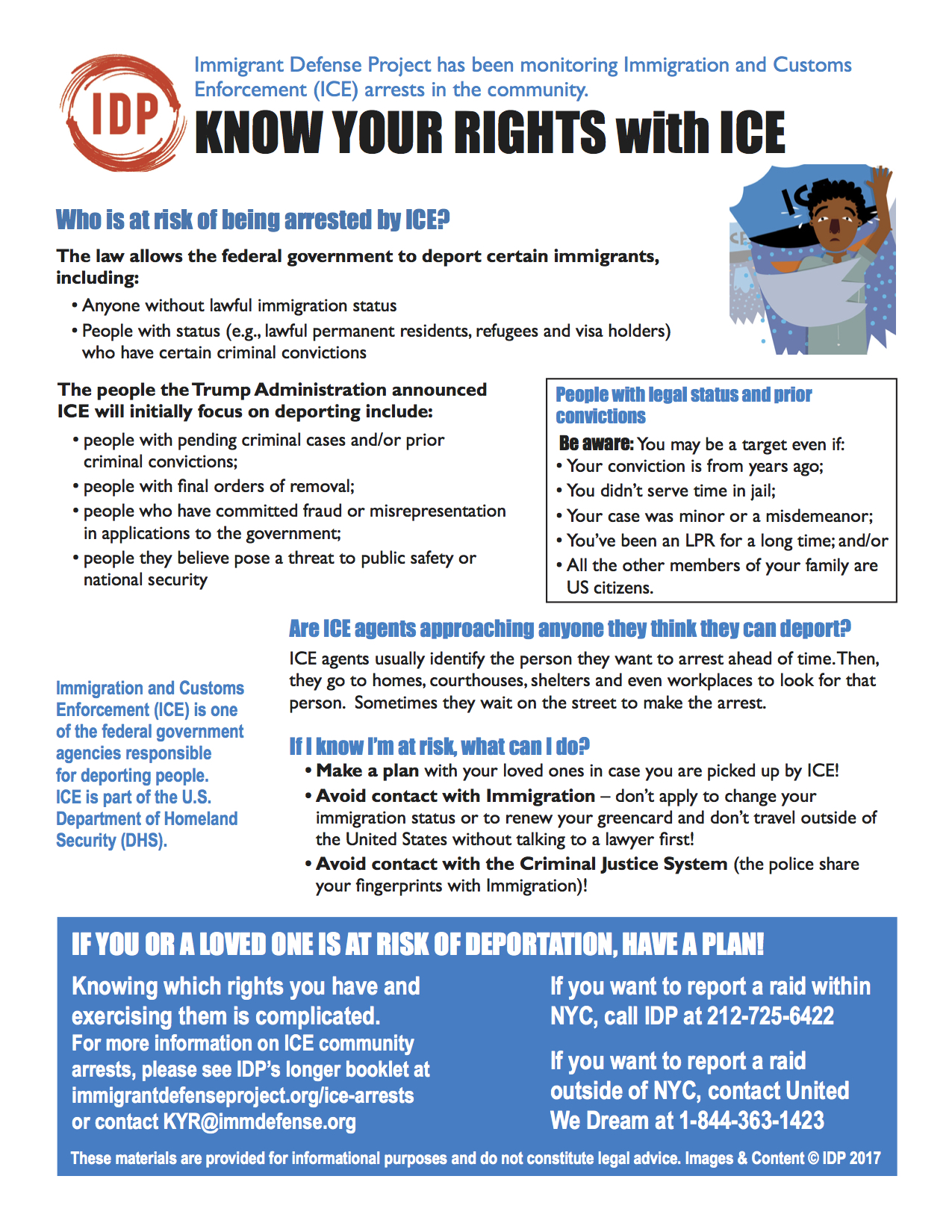 Know Your Rights Flyers, Posters & Trainings - Immigrant Defense Project